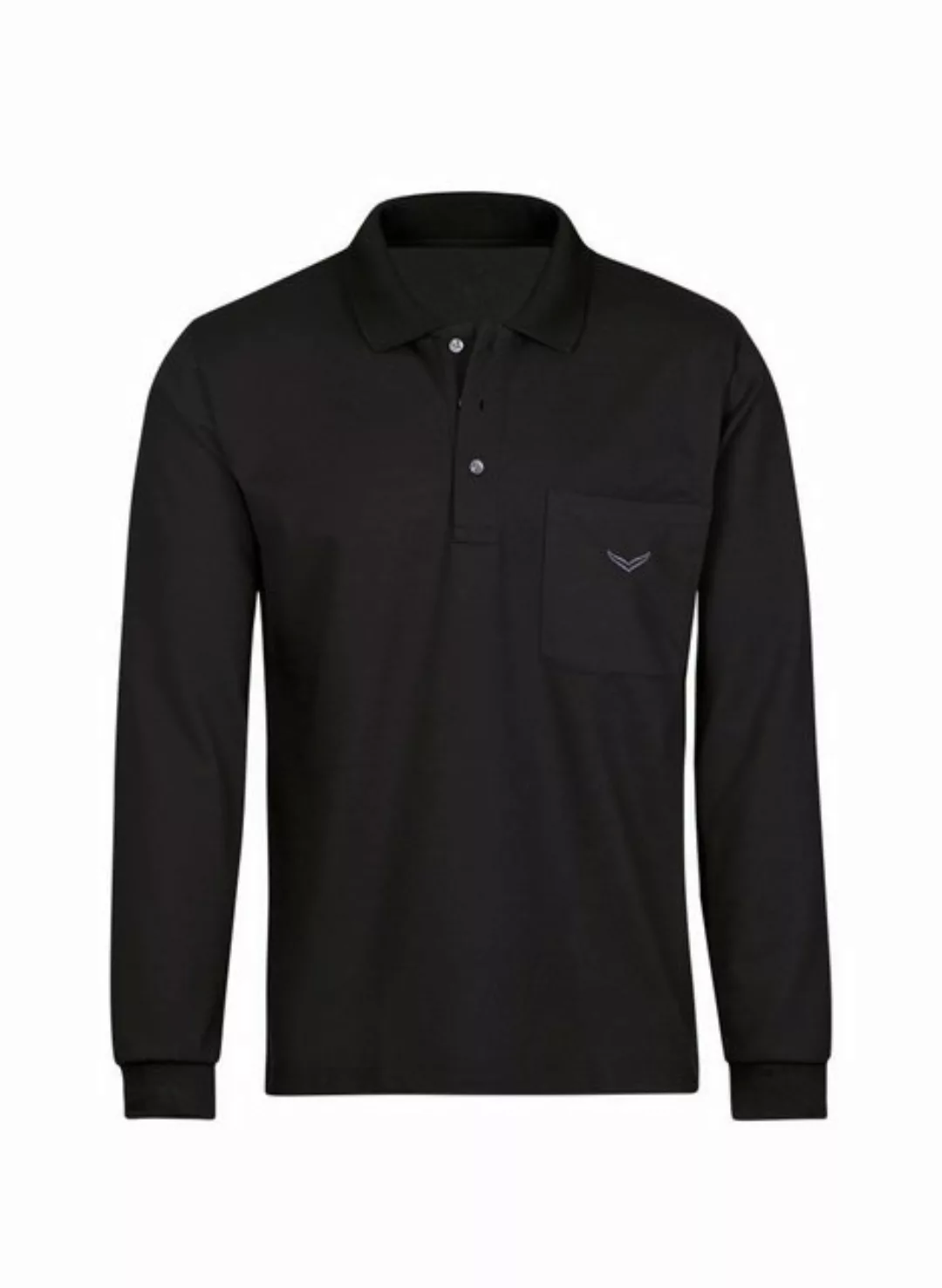 Trigema Poloshirt "TRIGEMA Langarm Poloshirt aus Baumwolle" günstig online kaufen