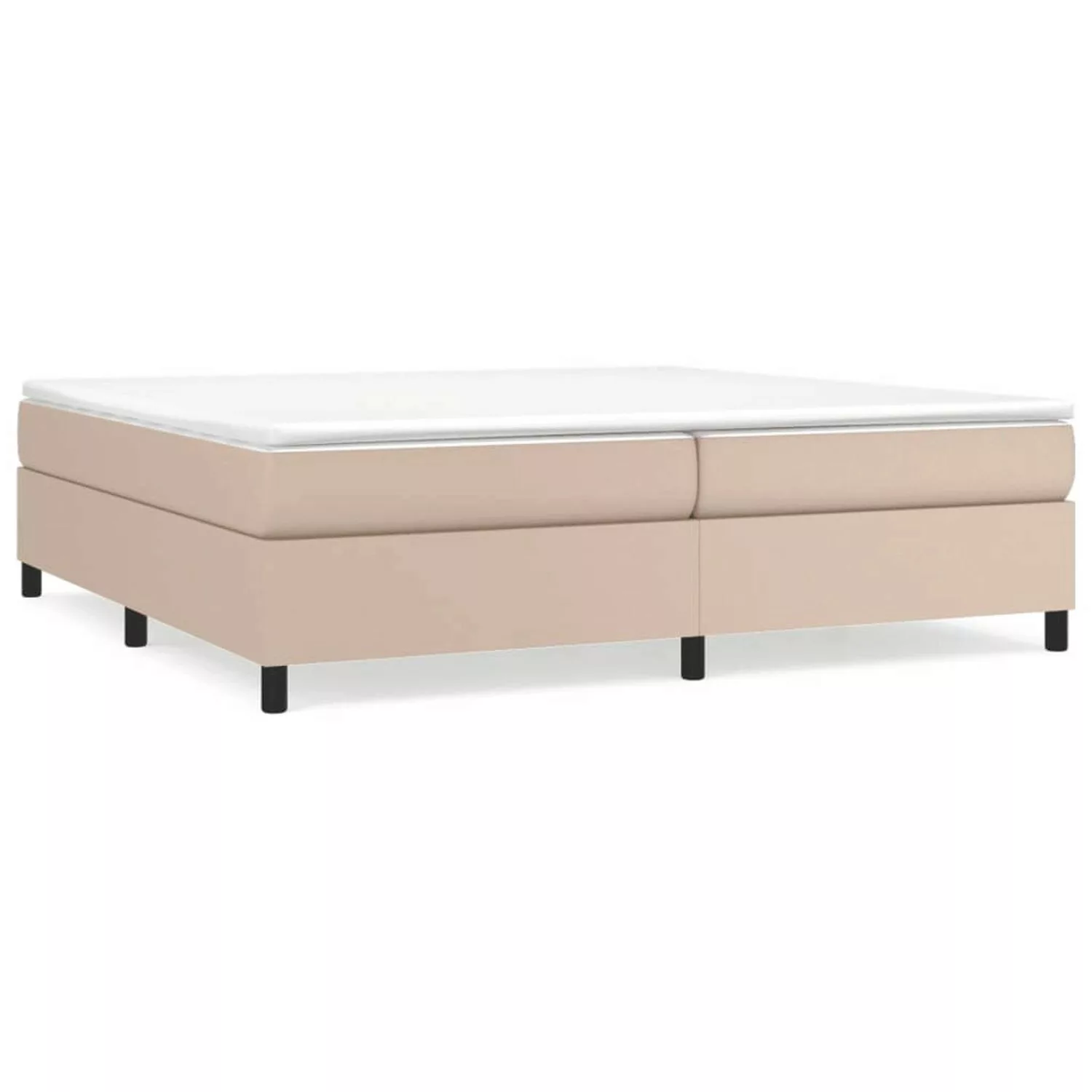 Vidaxl Boxspringbett Cappuccino-braun 200x200 Cm Kunstleder günstig online kaufen