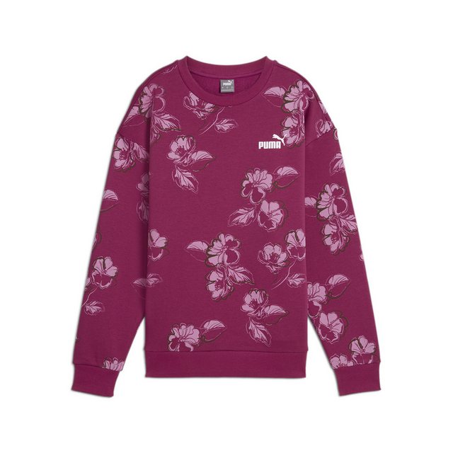 PUMA Sweatshirt ESS+ FLORAL VIBES Crew Fleece-Sweatshirt Damen günstig online kaufen