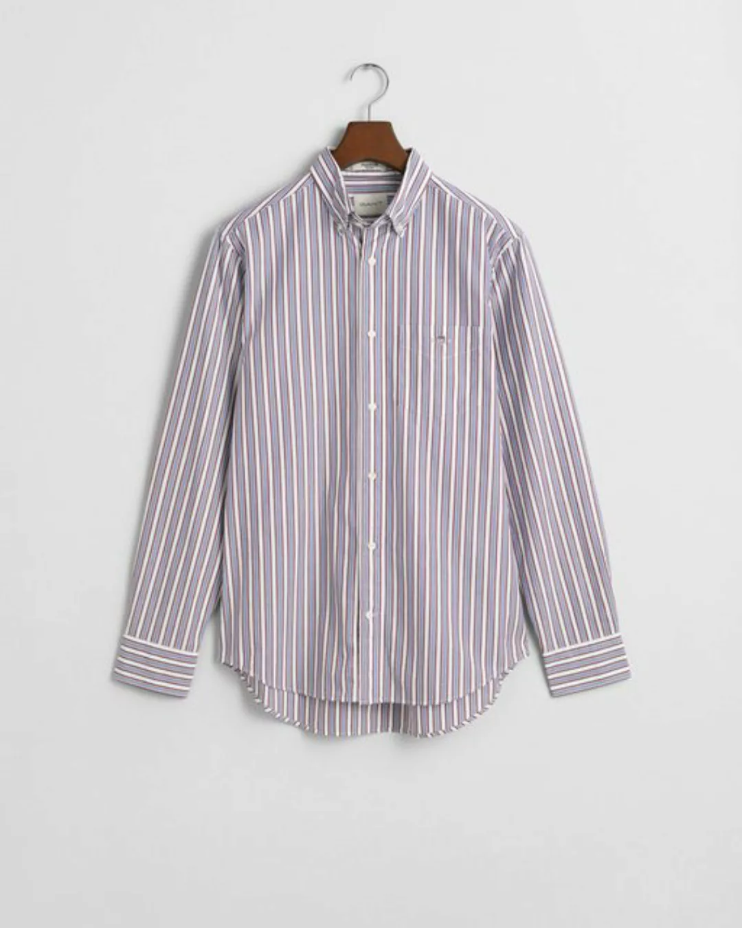 Gant Langarmhemd REG POPLIN STRIPE SHIRT Regular Fit Popeline Hemd mit Stre günstig online kaufen