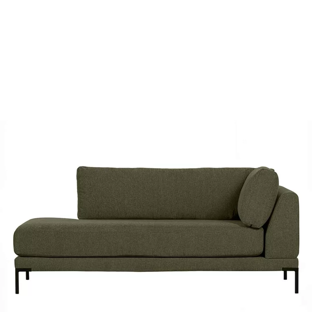 Recamiere Modul Sofa rechts in Dunkelgrün Stoff 200 cm breit günstig online kaufen