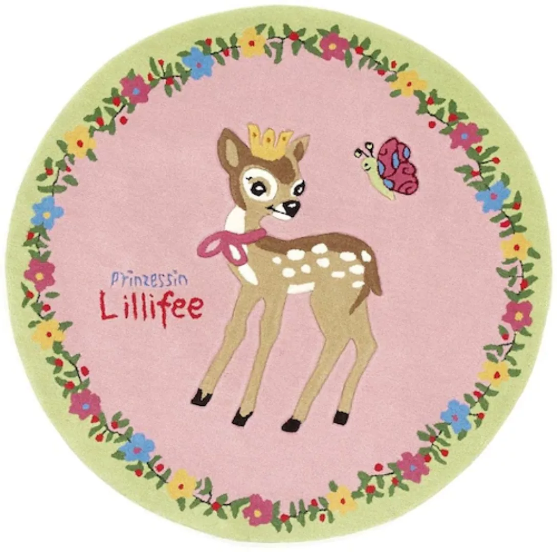 Prinzessin Lillifee Kinderteppich »LI-2935-01«, rund, Konturschnitt, brilla günstig online kaufen