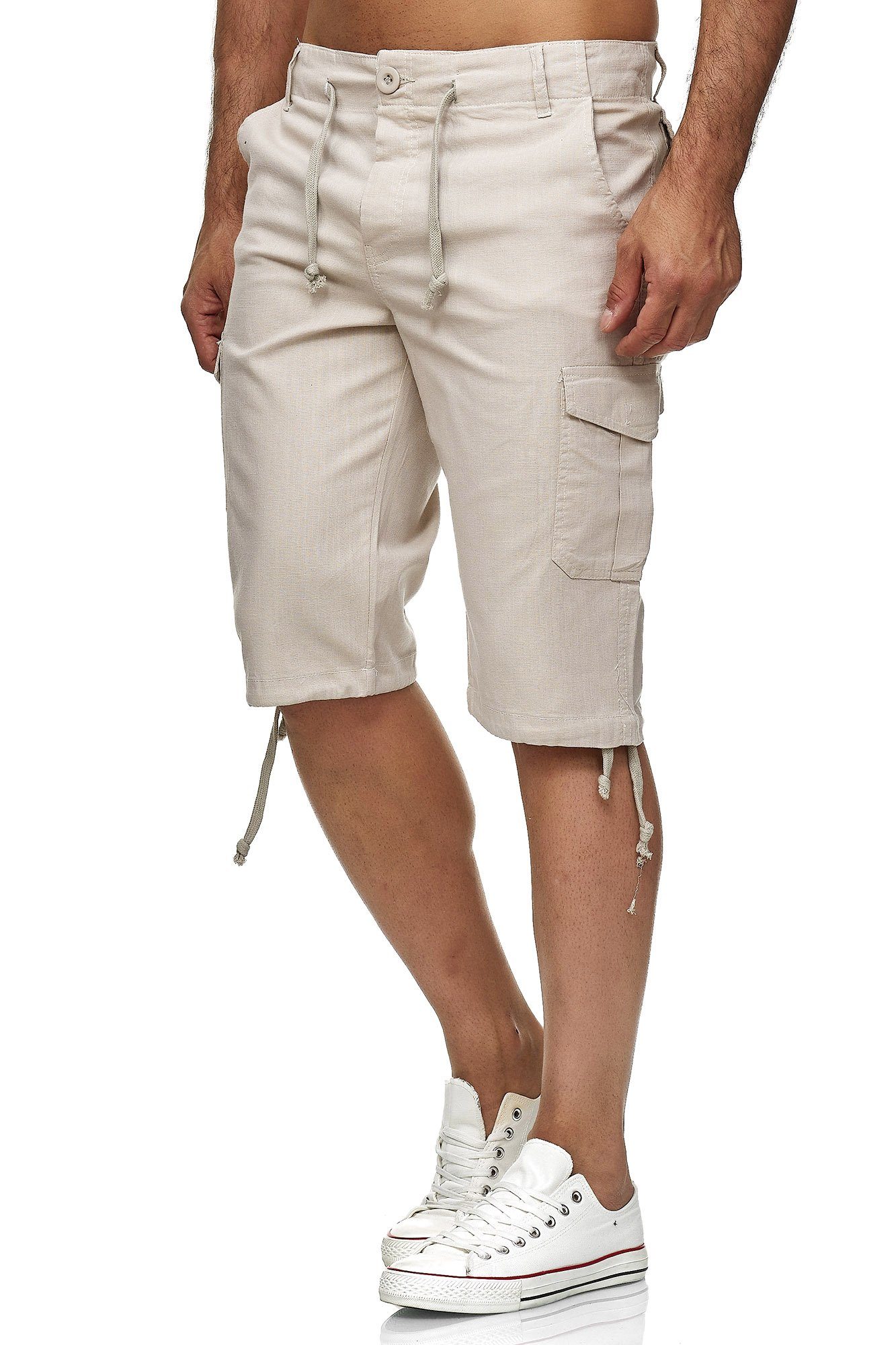 Reslad Leinenhose Reslad Leinen Cargo Shorts günstig online kaufen