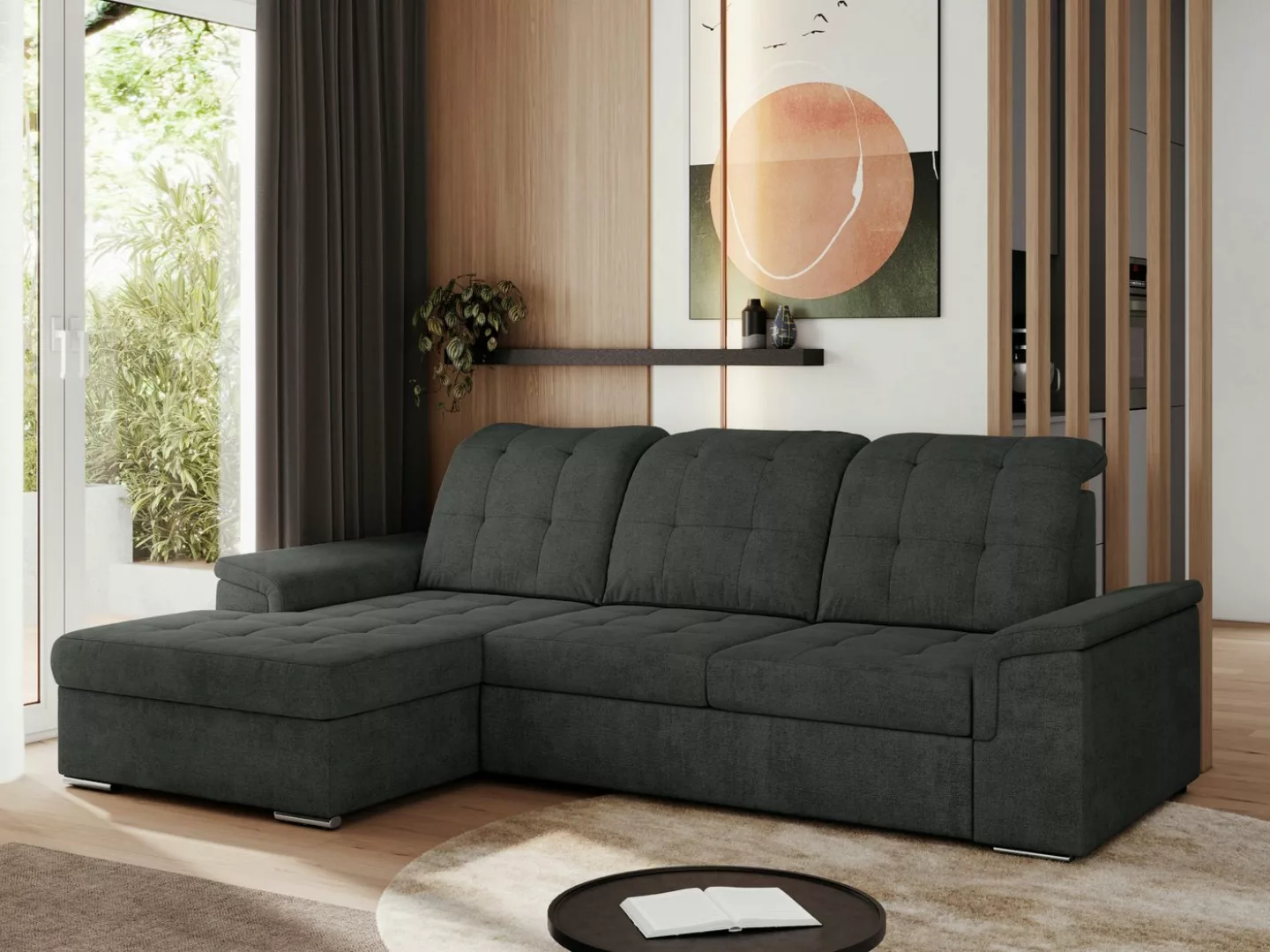 MKS MÖBEL Ecksofa MADRITO L, Set, Schlafsofa, Wellenfedern, T30-Schaum, Eck günstig online kaufen