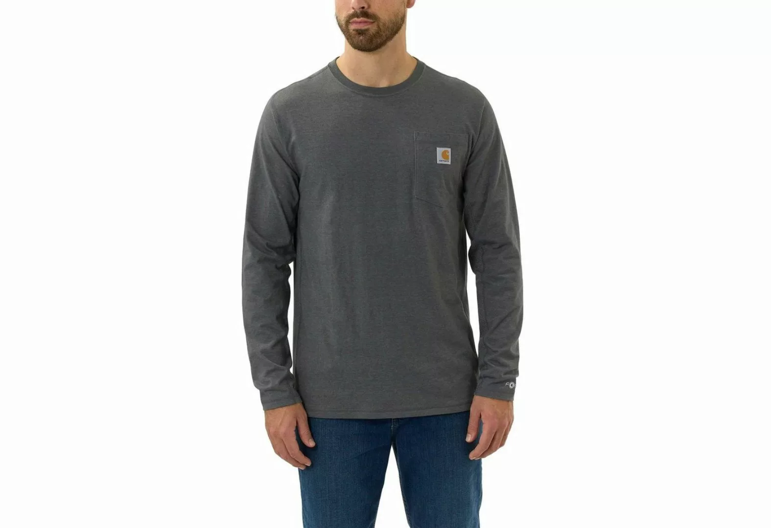 Carhartt Longsleeve Carhartt FORCE FLEX POCKET T-SHIRT L/S 104617 (1-tlg) günstig online kaufen