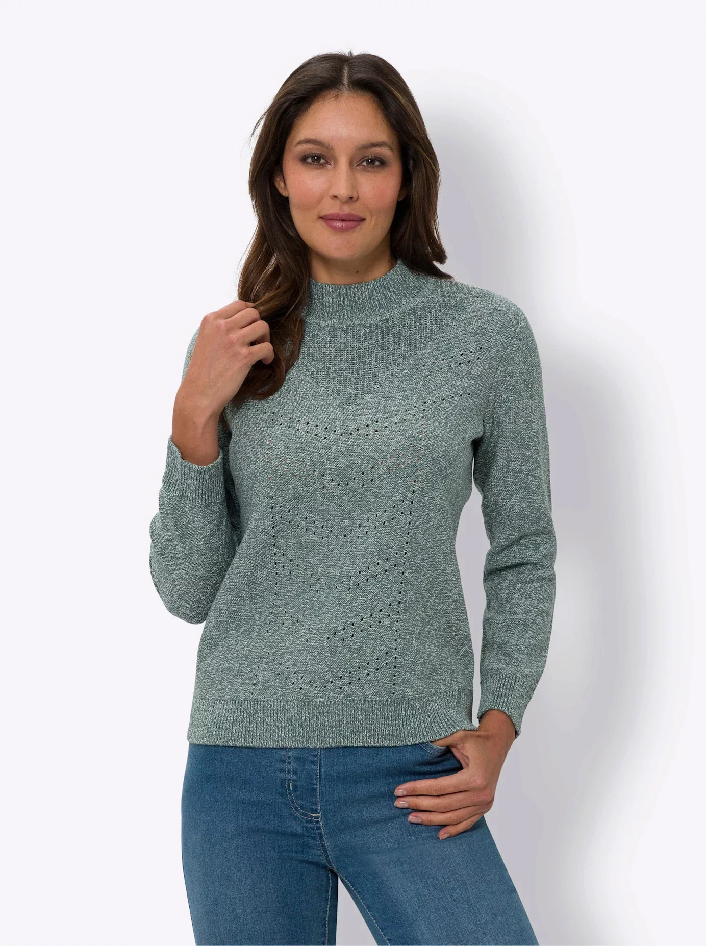 Classic Basics Strickpullover "Stehkragen-Pullover" günstig online kaufen