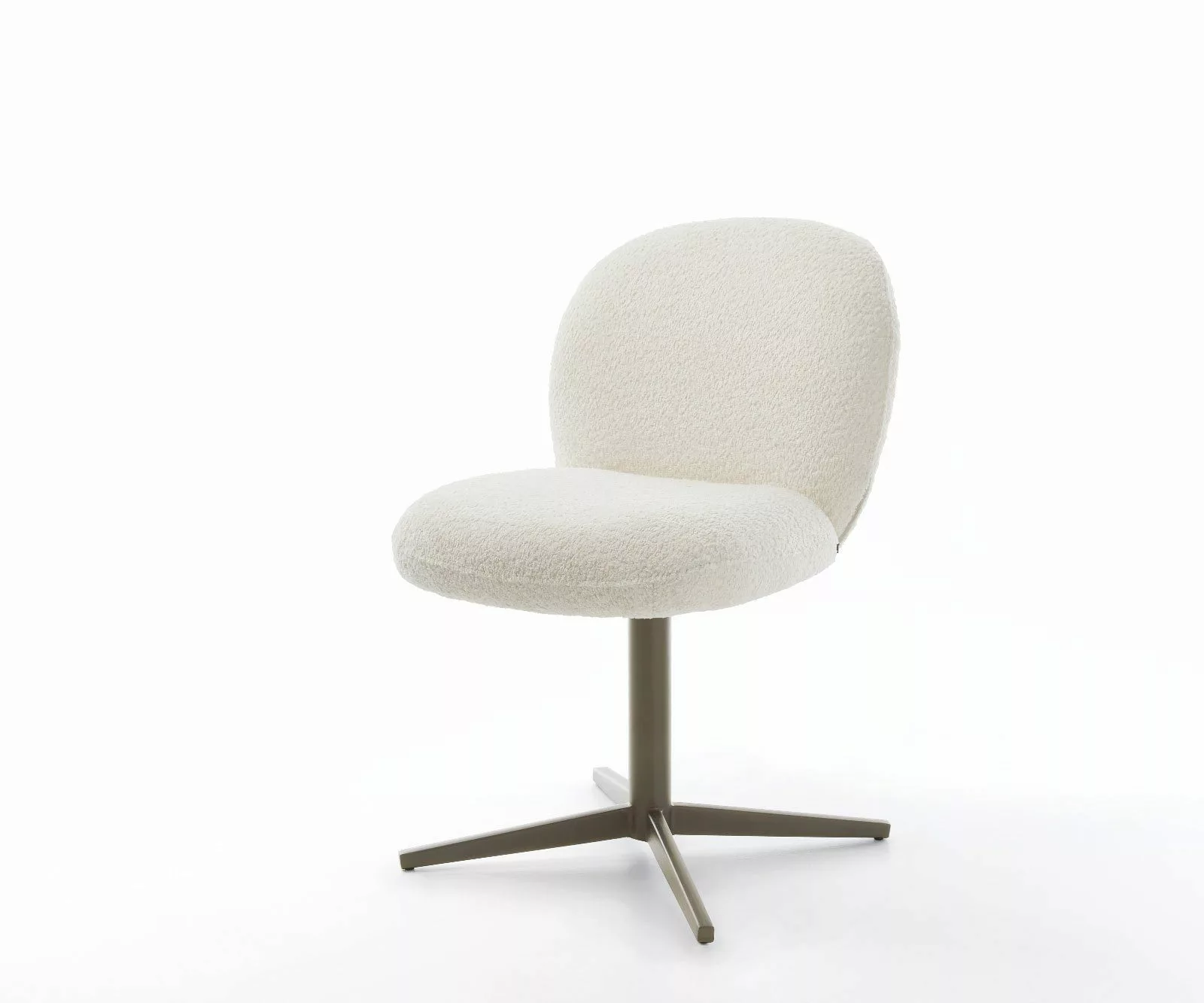 DELIFE Polsterstuhl Nube-Flex, Fußkreuz Effektfinish Titan günstig online kaufen