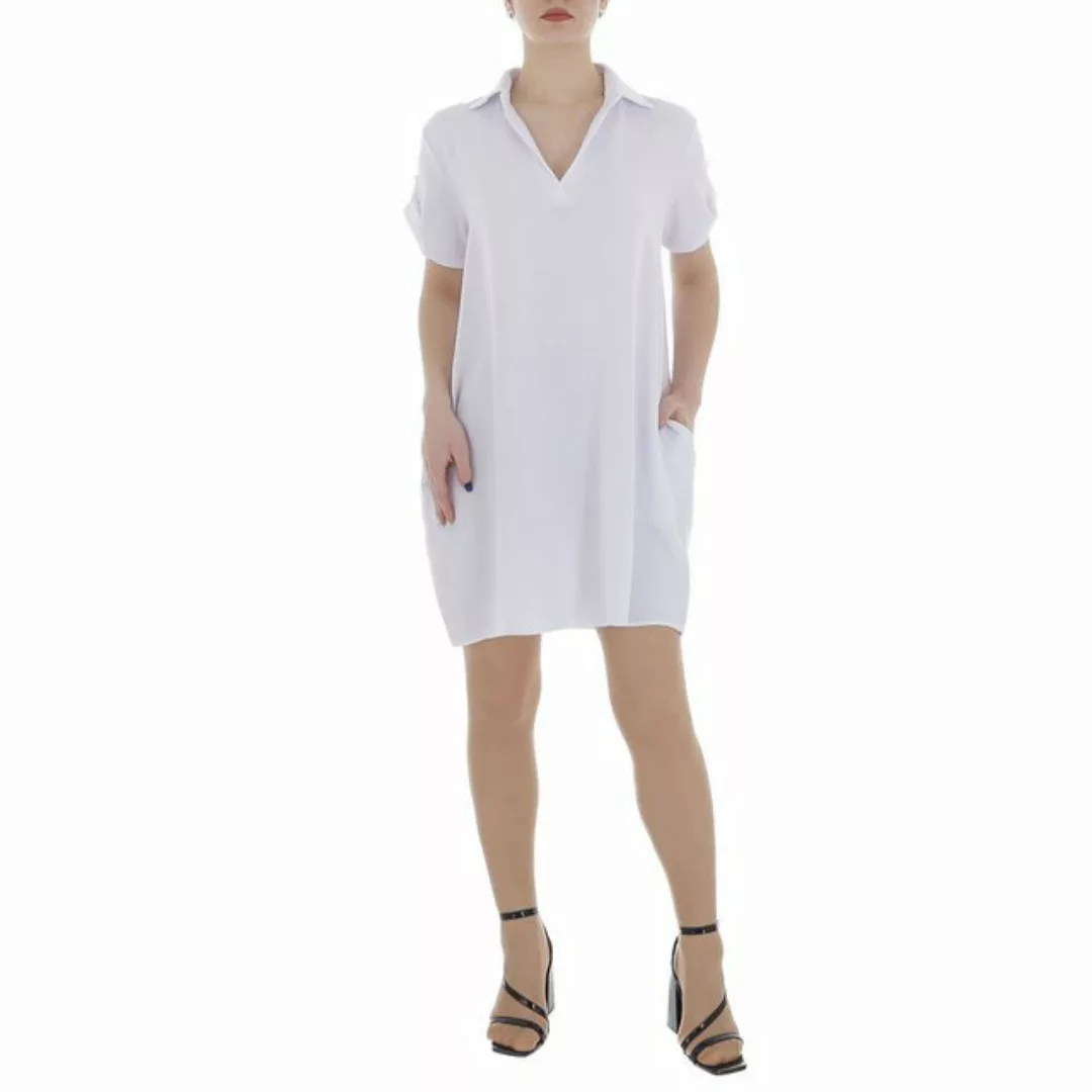 Ital-Design Tunikakleid Damen Freizeit (86164431) Kreppoptik/gesmokt Kleid günstig online kaufen