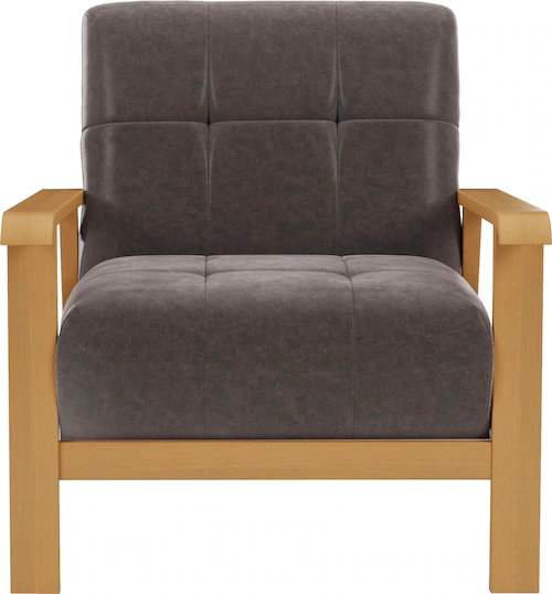 sit&more Sessel »Billund«, Armlehnen aus eichefarbigem Buchenholz, verschie günstig online kaufen