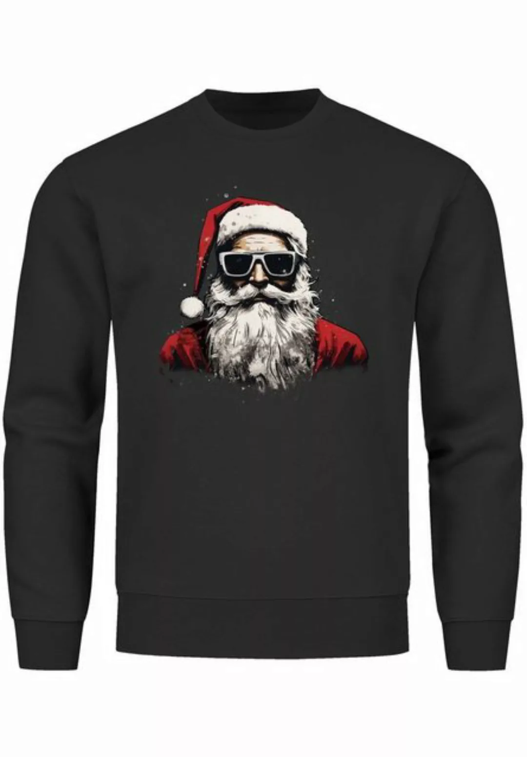 MoonWorks Sweatshirt Sweatshirt Herren Weihnachten Weihnachtsmann Motiv San günstig online kaufen