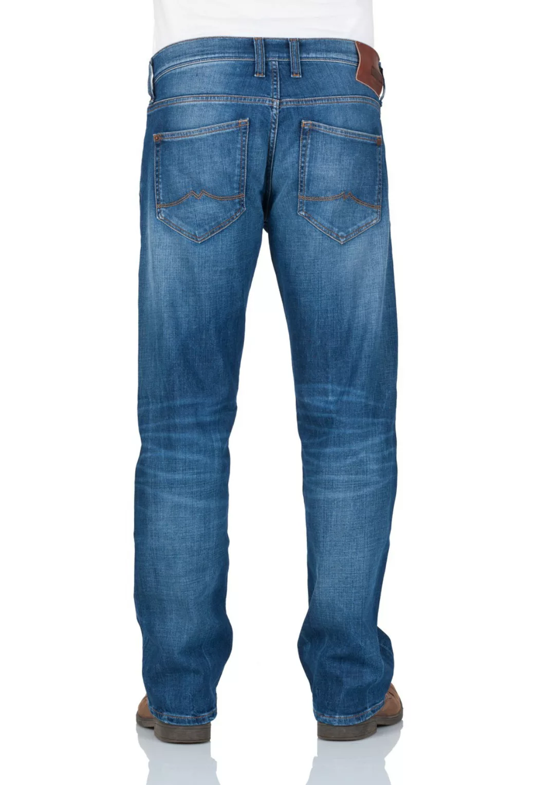 Mustang Herren Jeans Oregon Straight - Blau - Light Scratched Used günstig online kaufen