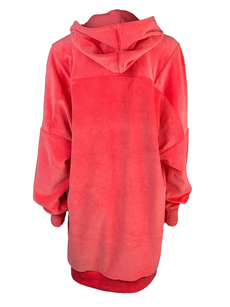 Oversize Hoodie Kleid Nicki Samt günstig online kaufen