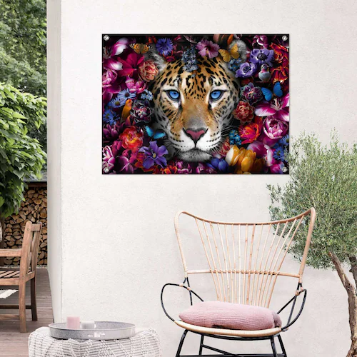 Reinders Poster "Flower Cat", Outdoor für Garten oder Balkon günstig online kaufen