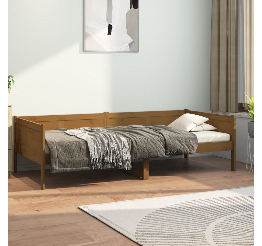 vidaXL Gästebett Tagesbett Gästebett Honigbraun Massivholz Kiefer 90x190 cm günstig online kaufen