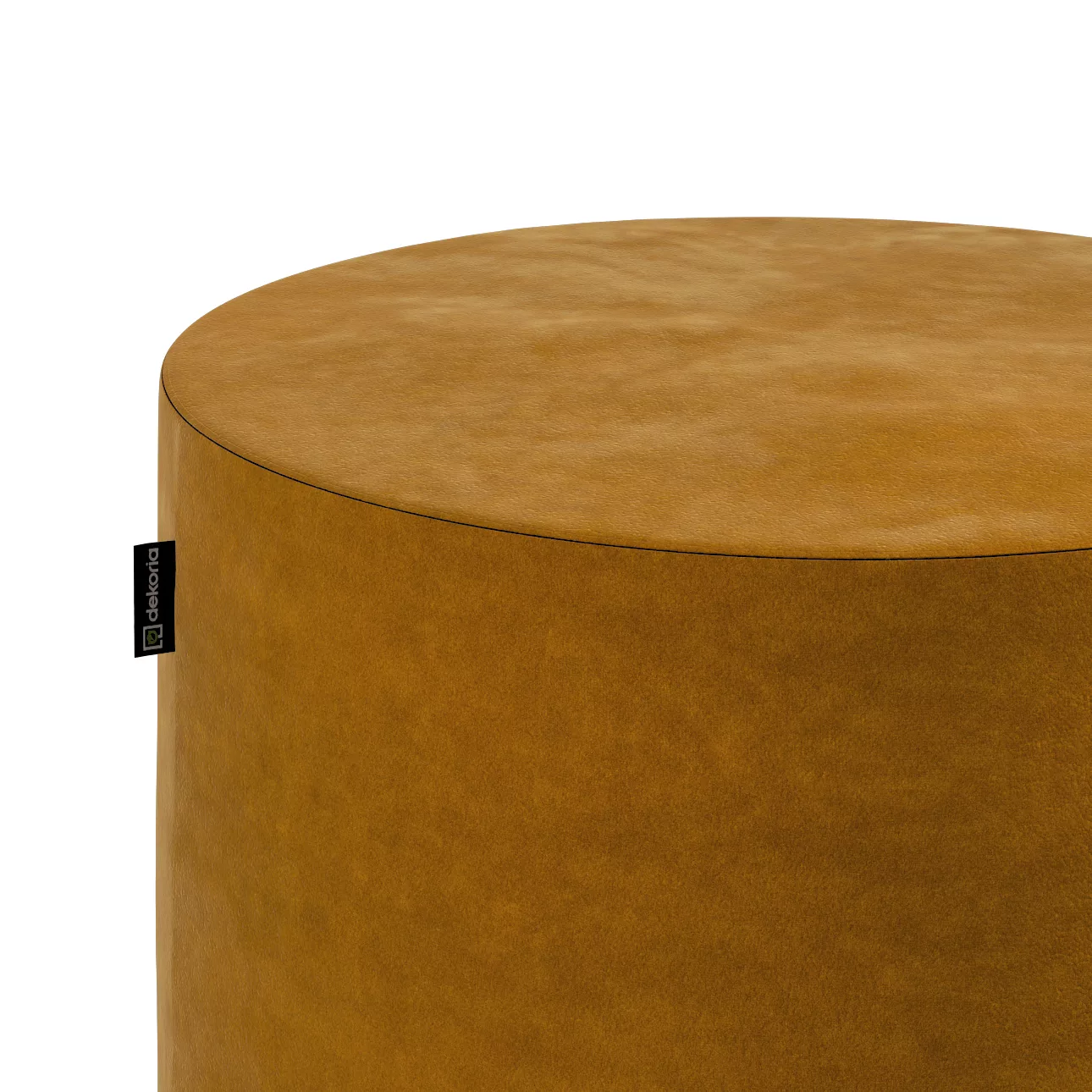 Pouf Barrel, honiggelb, ø40 cm x 40 cm, Velvet (704-23) günstig online kaufen