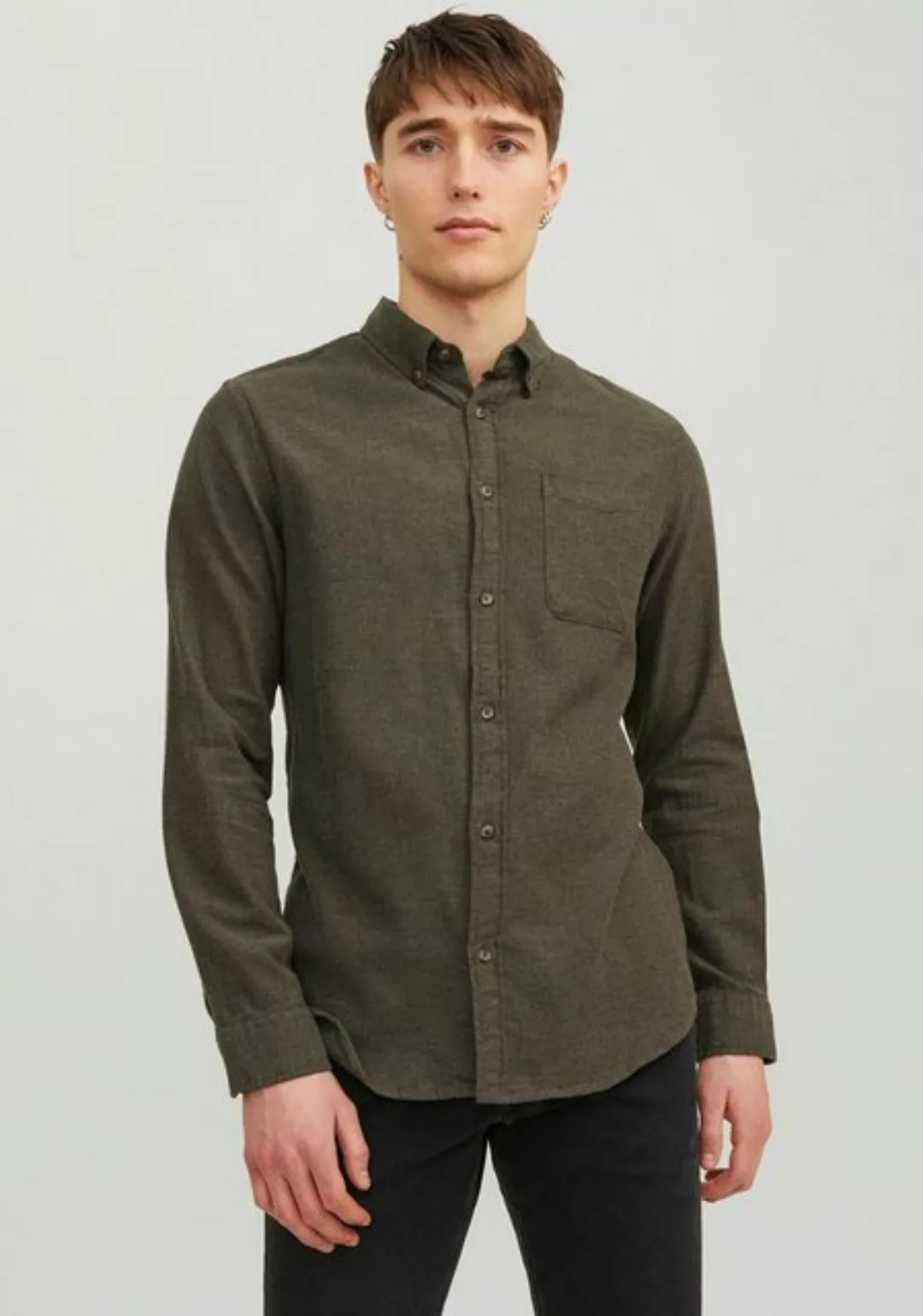 Jack & Jones Langarmhemd "JJECLASSIC MELANGE SHIRT LS SN" günstig online kaufen