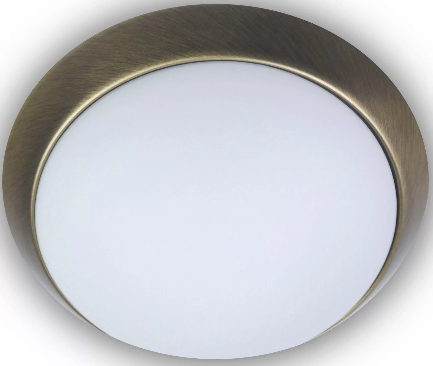 niermann Deckenleuchte »Opal matt, Dekorring Altmessing, 45 cm, HF Sensor, günstig online kaufen
