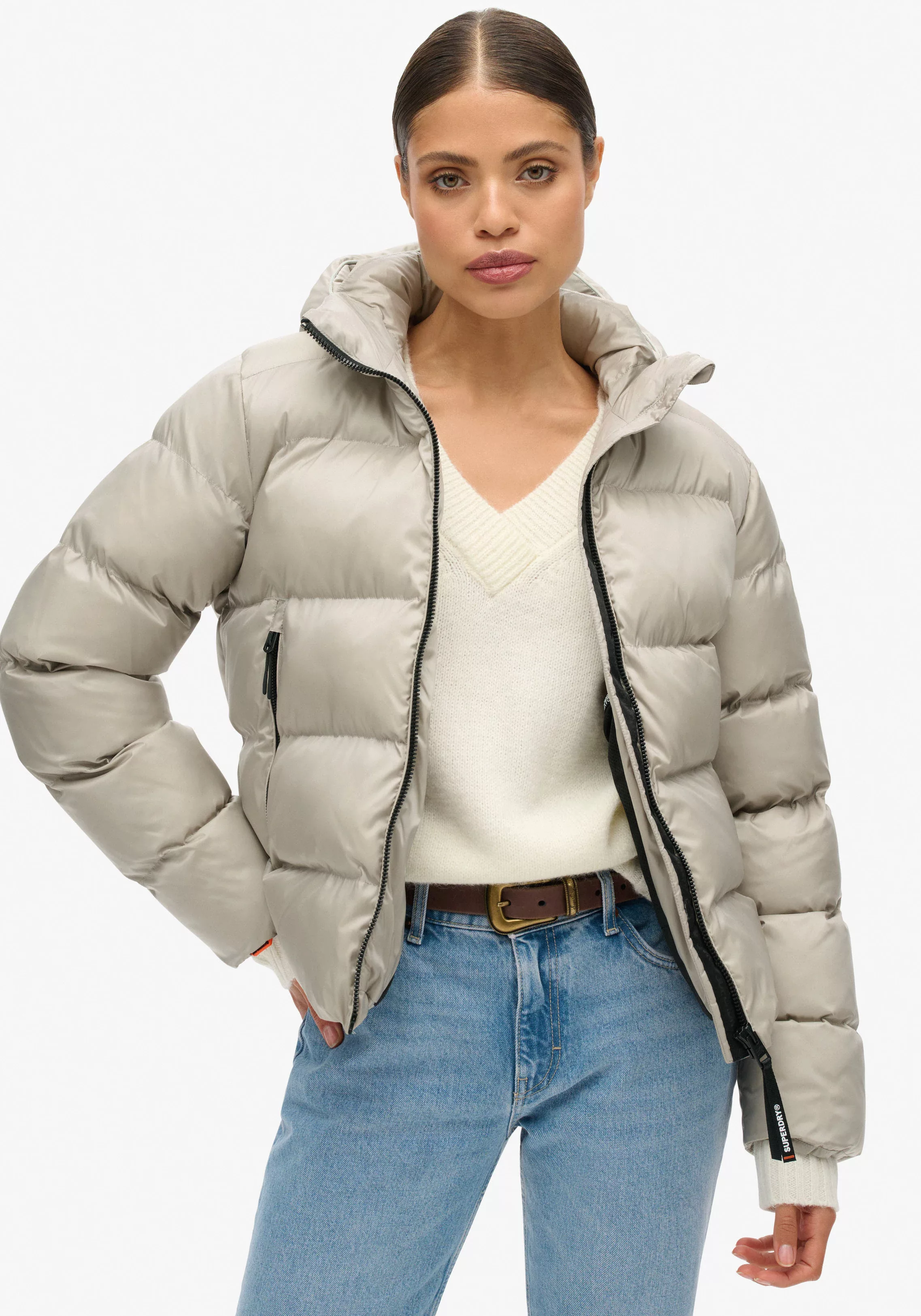 Superdry Steppjacke "HOODED LUXE SPORTS PUFFER", mit Kapuze günstig online kaufen