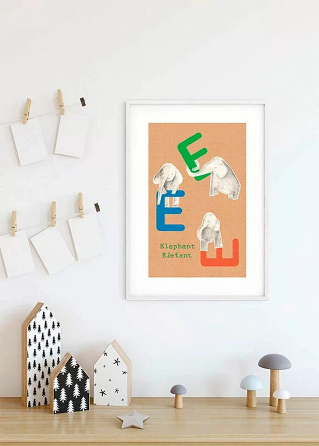 Komar Poster "ABC Animal E", Buchstaben, (1 St.) günstig online kaufen