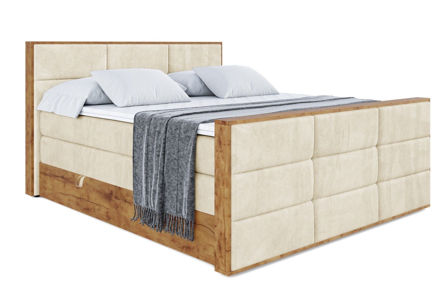 ALTDECOR Boxspringbett LOLLI1-Z KING (Multipocket-Matratze H4, günstig online kaufen