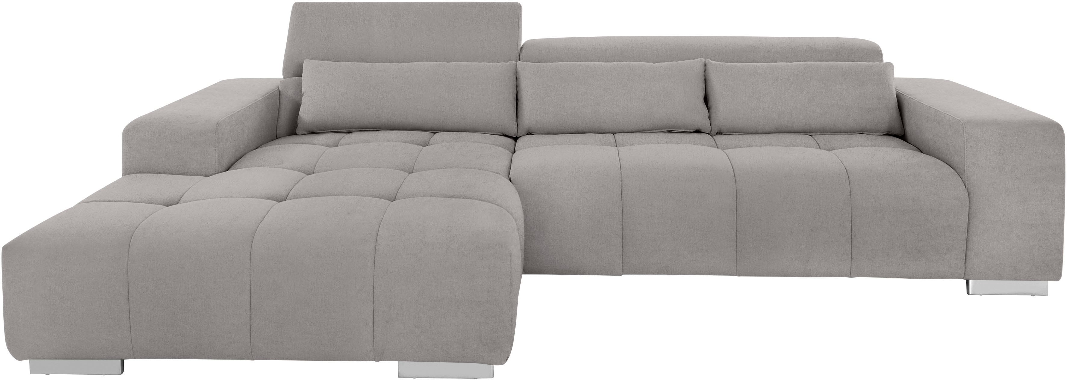 COTTA Ecksofa "Orion L-Form", mit Recamiere, inkl. verstellbaren Kopfstütze günstig online kaufen