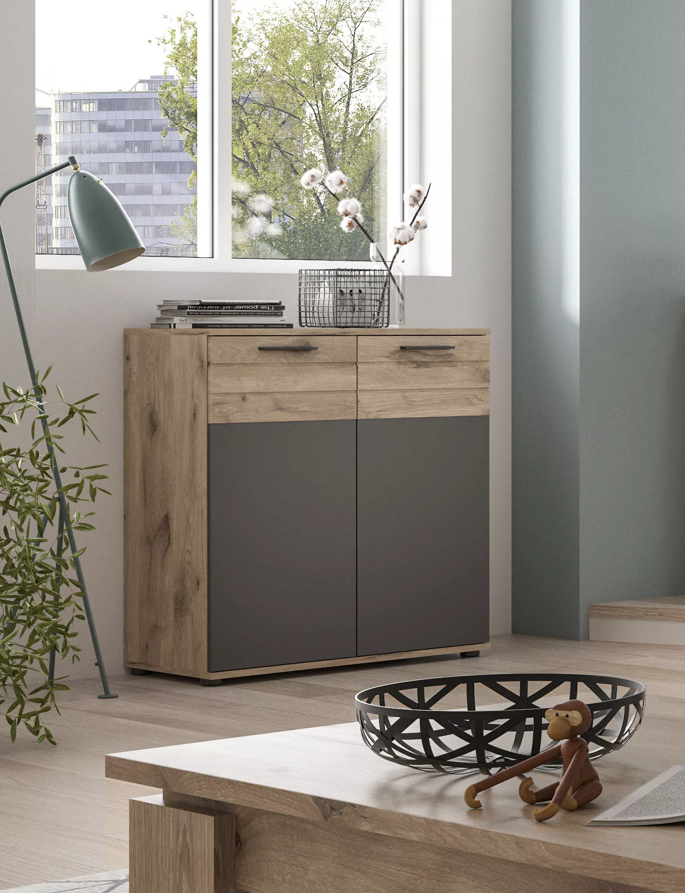 INOSIGN Sideboard "Riga, Breite 90 cm, 2 Türen mit Softclose, 4 Einlegeböde günstig online kaufen