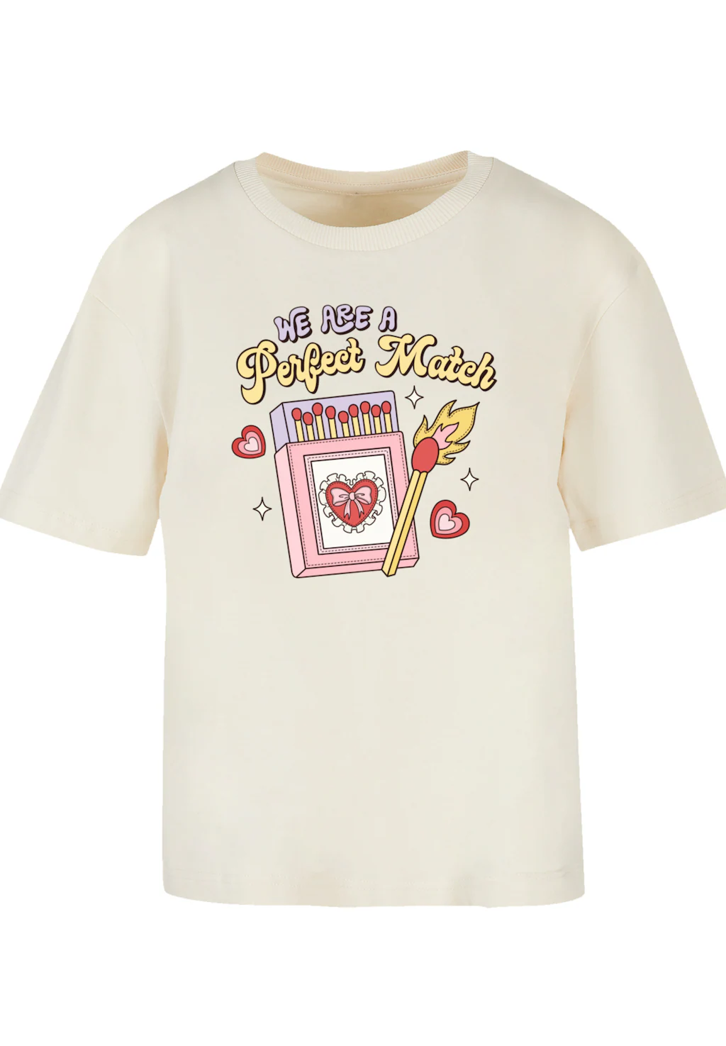 F4NT4STIC T-Shirt "We Are A Perfect Match Love", Premium Qualität günstig online kaufen