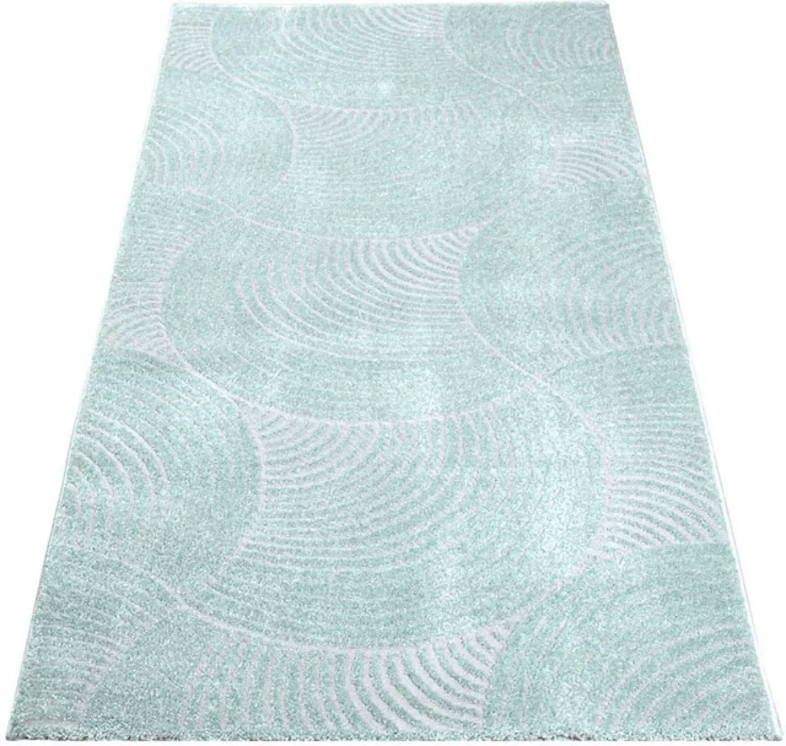 Carpet City Teppich »Friseé-Teppich FANCY 647«, rechteckig, Kurzflor,3D-Opt günstig online kaufen