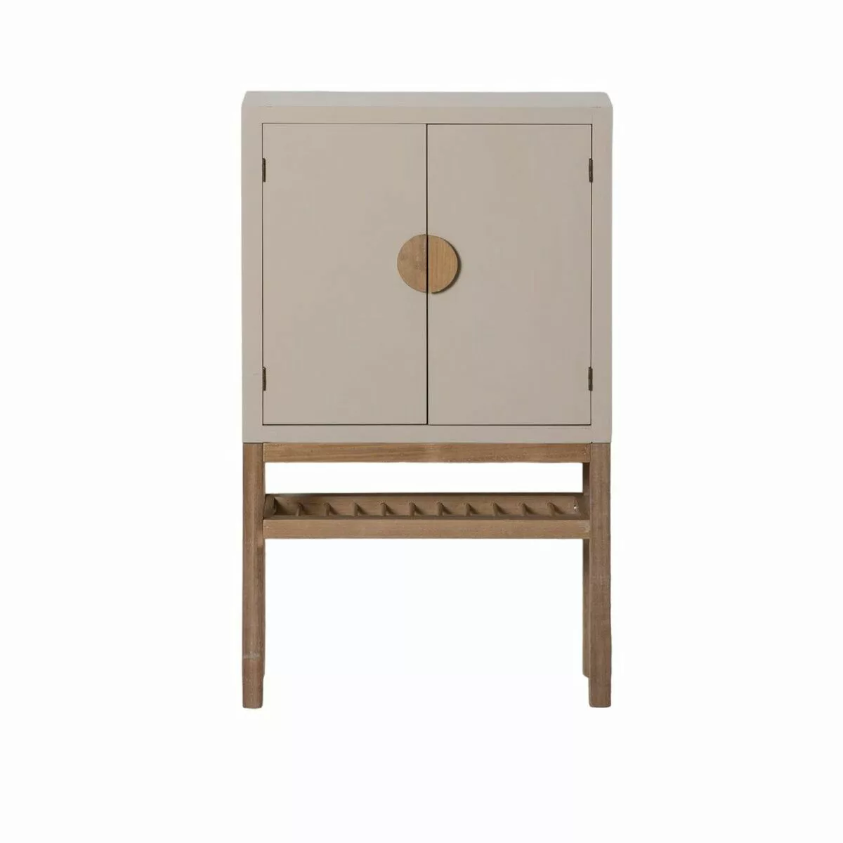 Schrank Mizuchi 63 X 26 X 104,5 Cm Taupe Holz Mdf Dmf günstig online kaufen