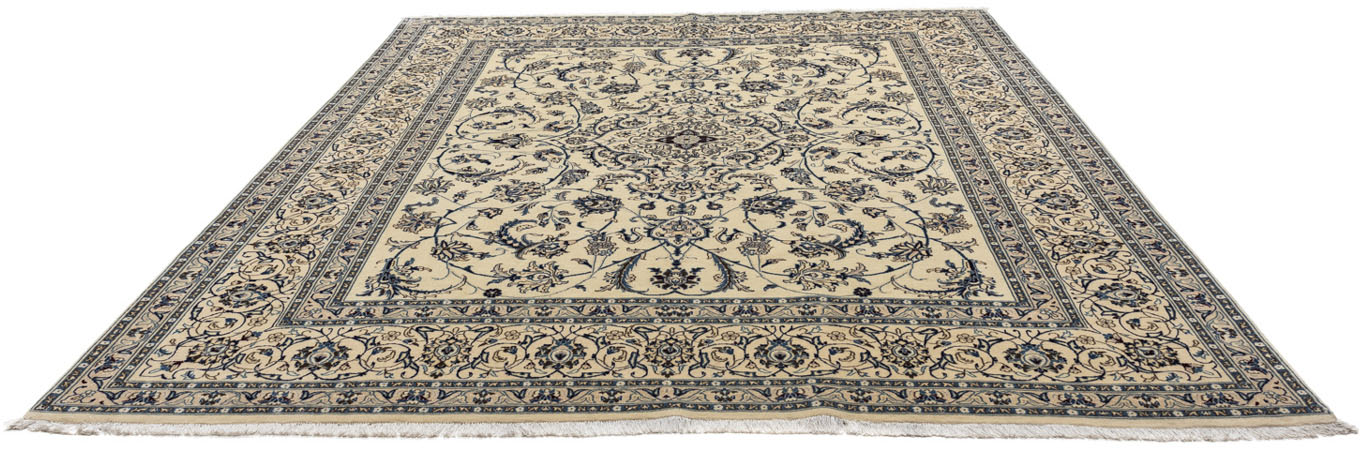 morgenland Wollteppich »Nain 9la Medaillon Beige 300 x 248 cm«, rechteckig, günstig online kaufen