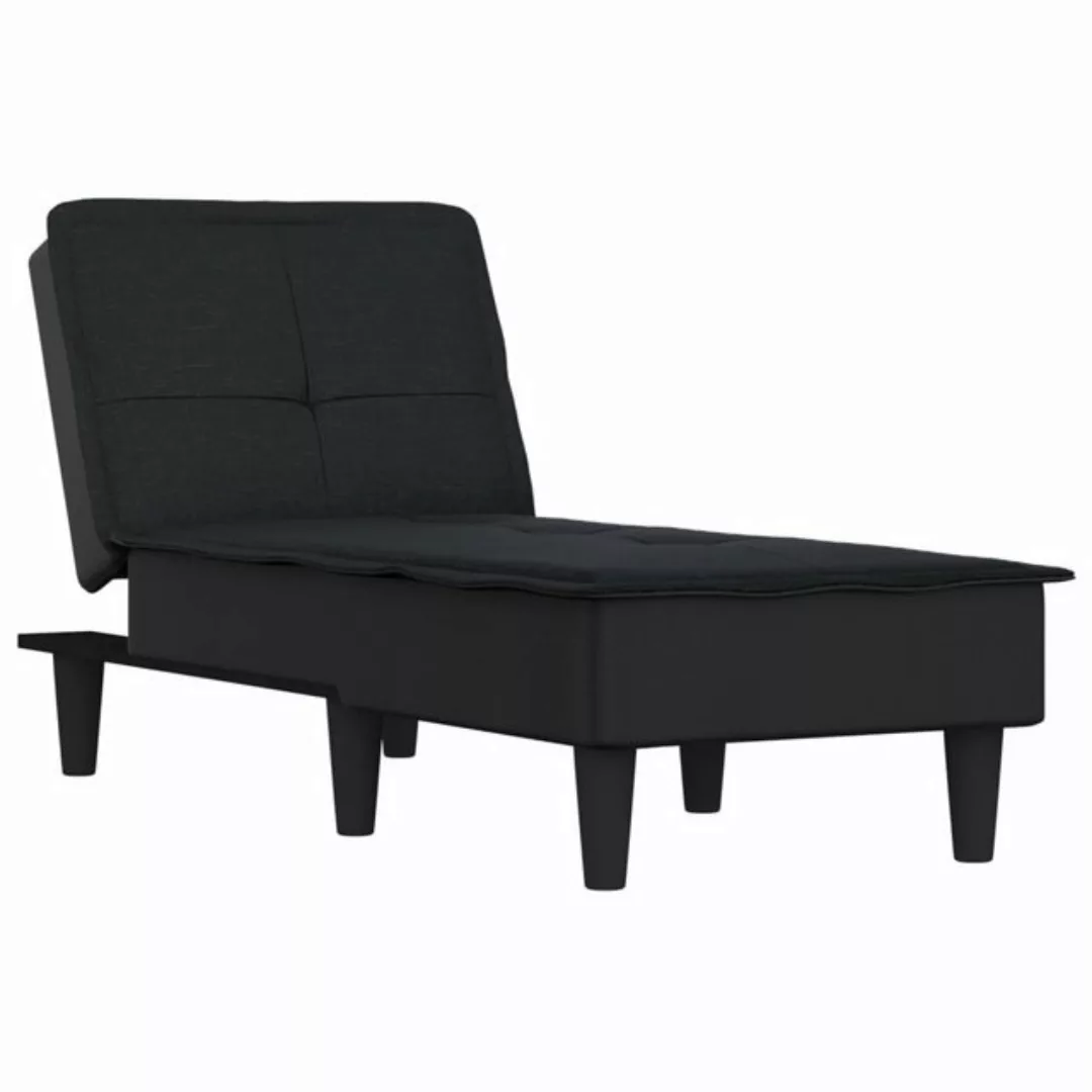 vidaXL Chaiselongue Chaiselongue Schwarz Stoff, 1 Teile günstig online kaufen