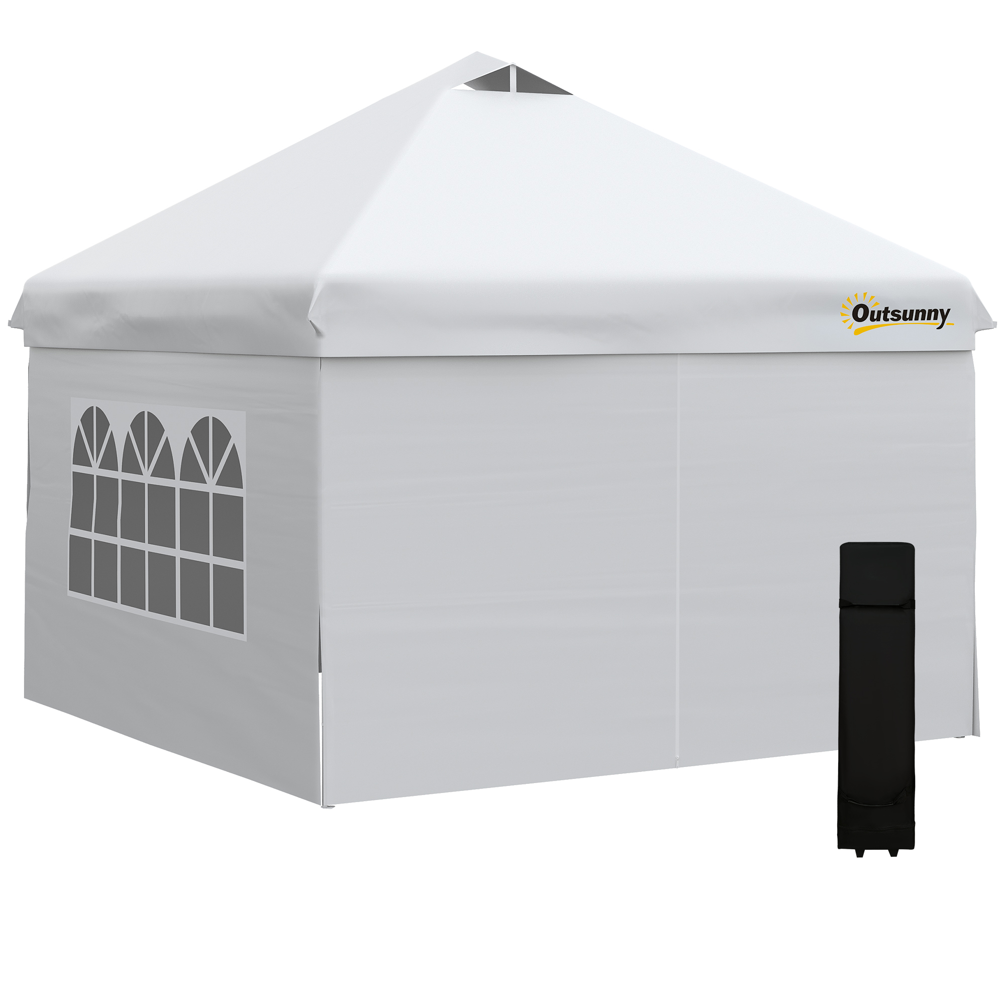 Outsunny Pop-Up Gartenpavillon Barnum 3x3 m mit höhenverstellbarer Gestell, günstig online kaufen