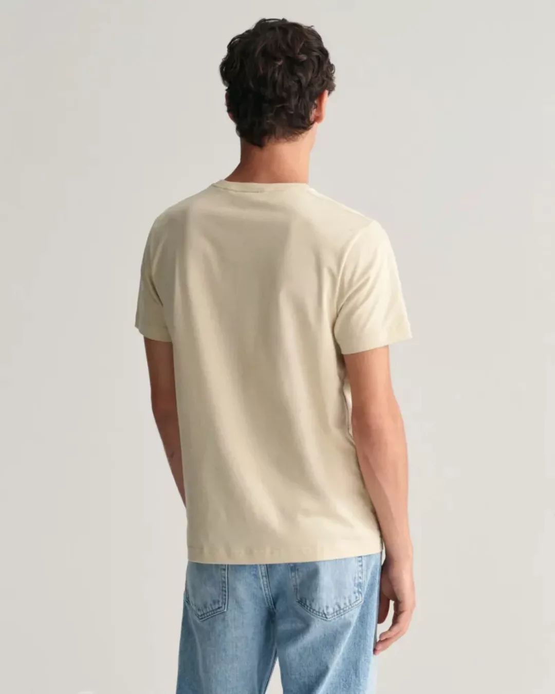 Gant T-shirt Shield Logo Ecru - Größe XL günstig online kaufen