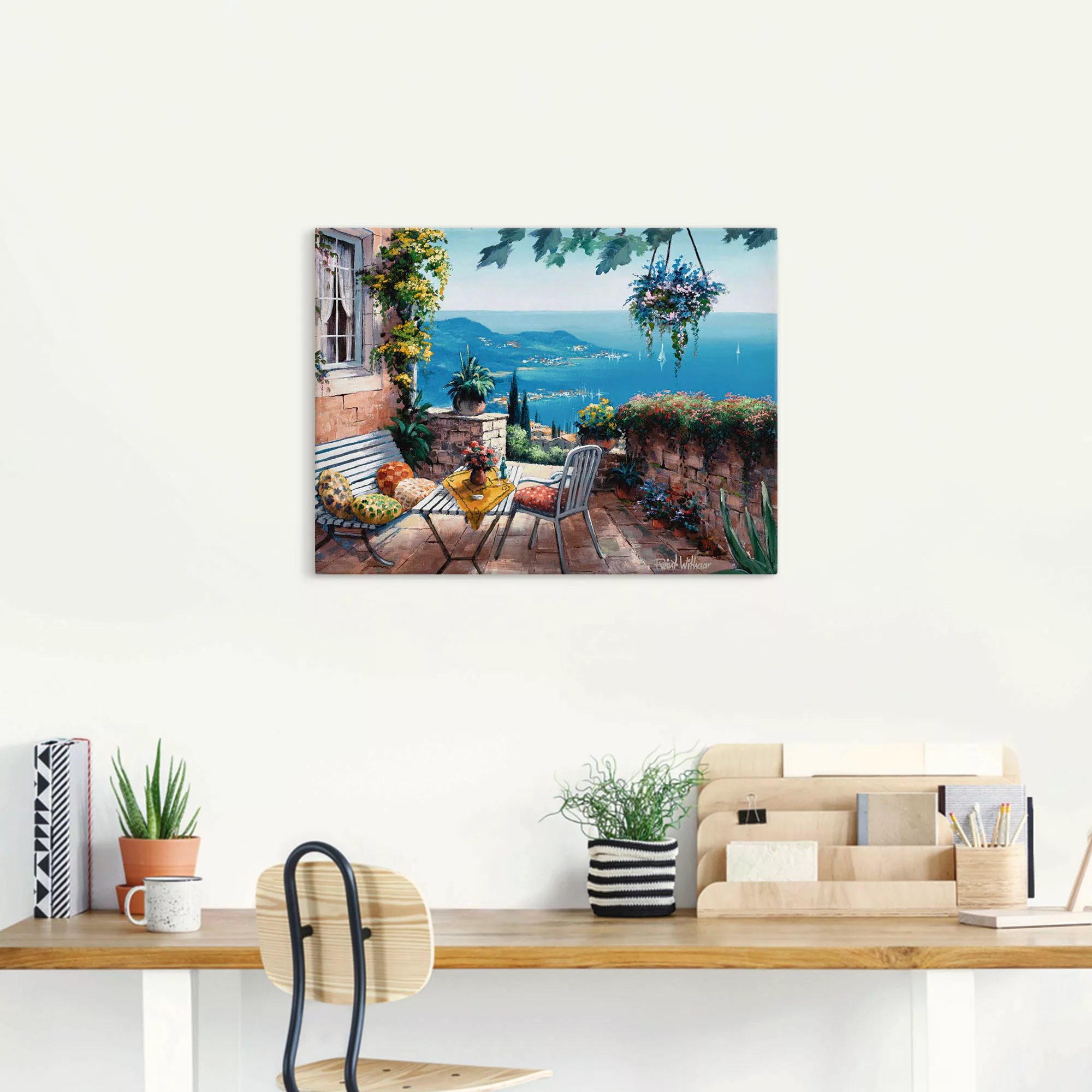 Artland Wandbild "Zeiten der Ruhe", Garten, (1 St.), als Leinwandbild, Post günstig online kaufen