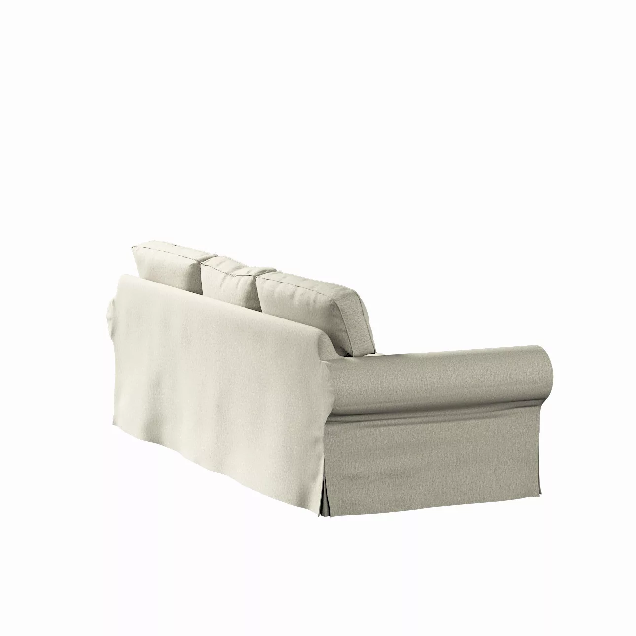 Bezug für Ektorp 3-Sitzer Sofa nicht ausklappbar, beige, Sofabezug für Ekto günstig online kaufen