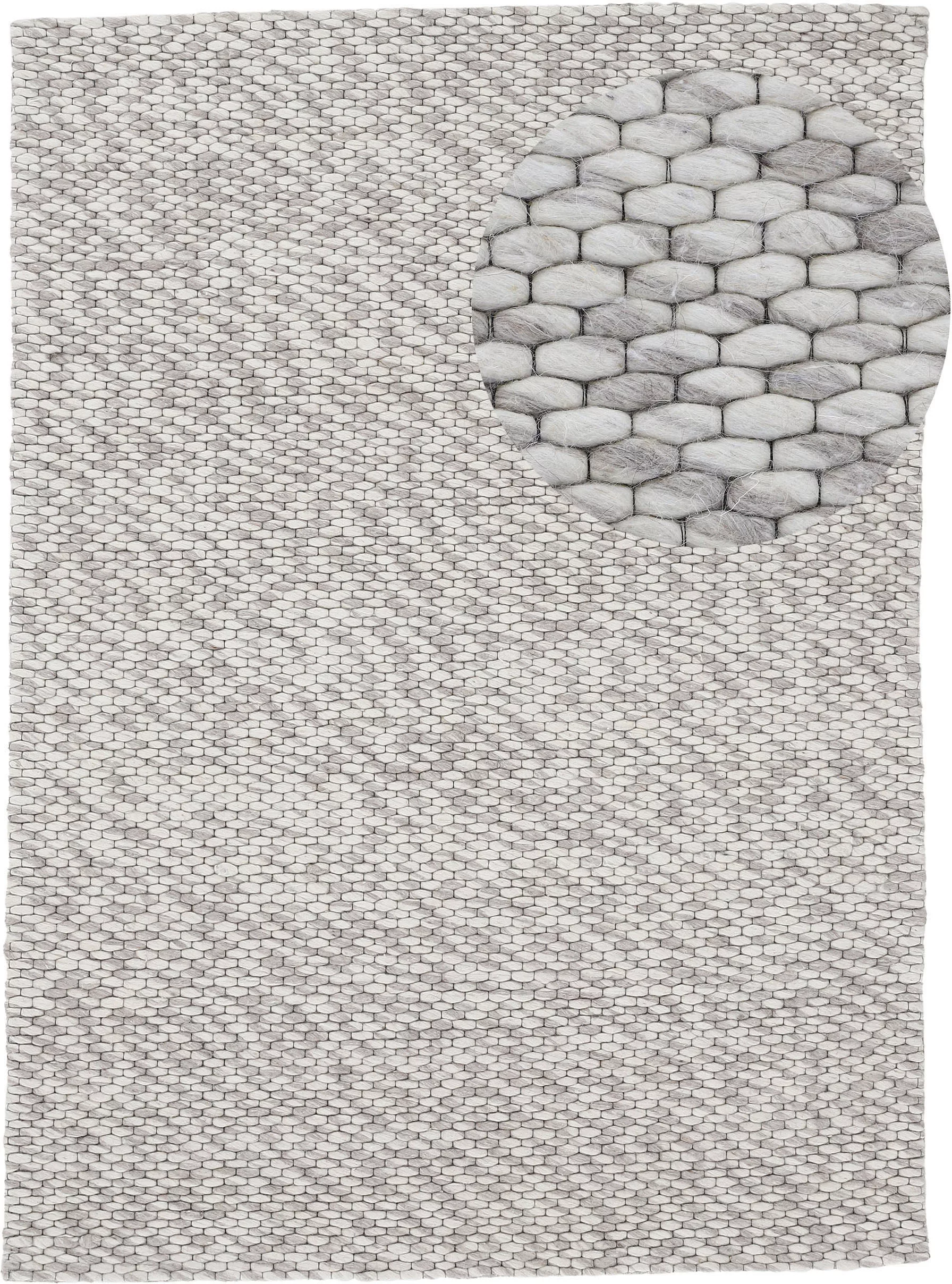 carpetfine Wollteppich »Sina«, rechteckig, 14 mm Höhe, Handweb Teppich, rei günstig online kaufen