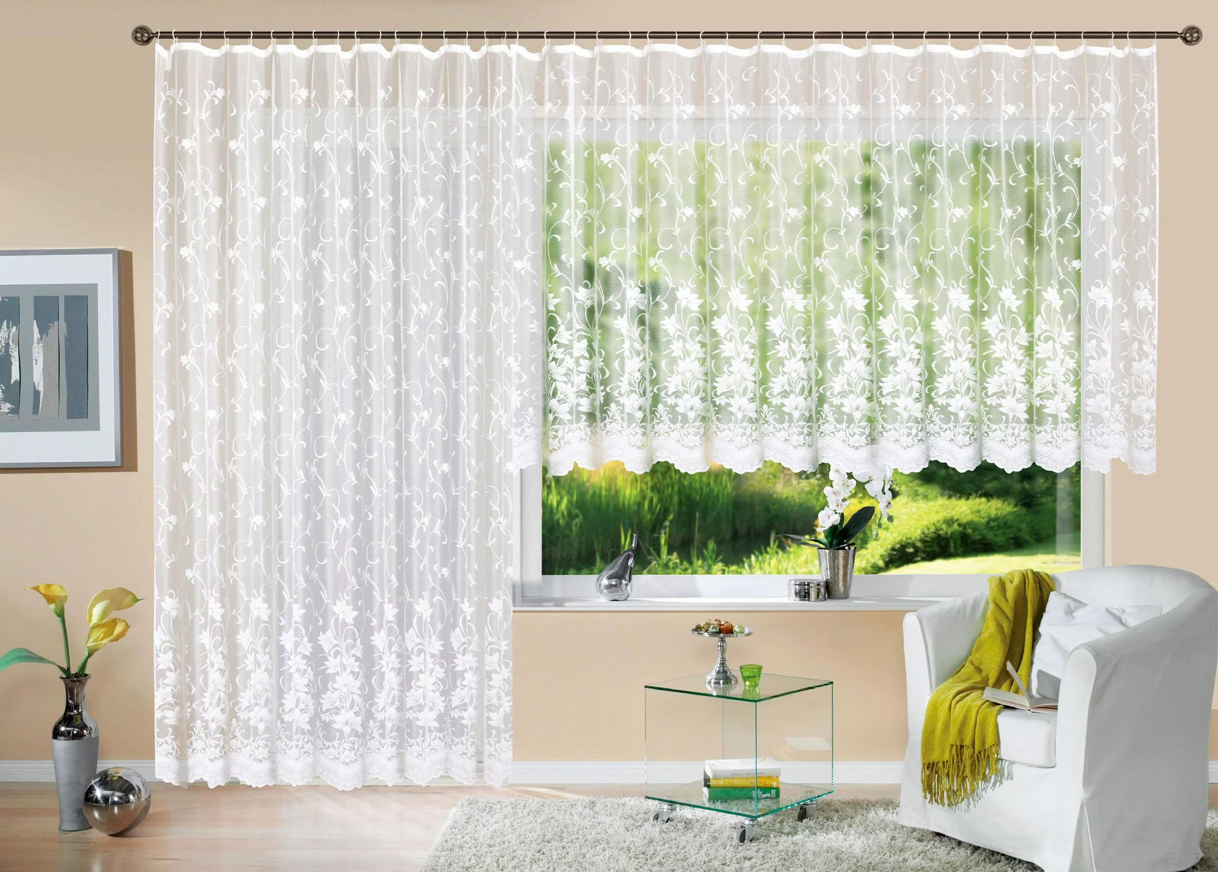 Gardinenbox Gardine, Kräuselband (1 St), transparent, günstig online kaufen