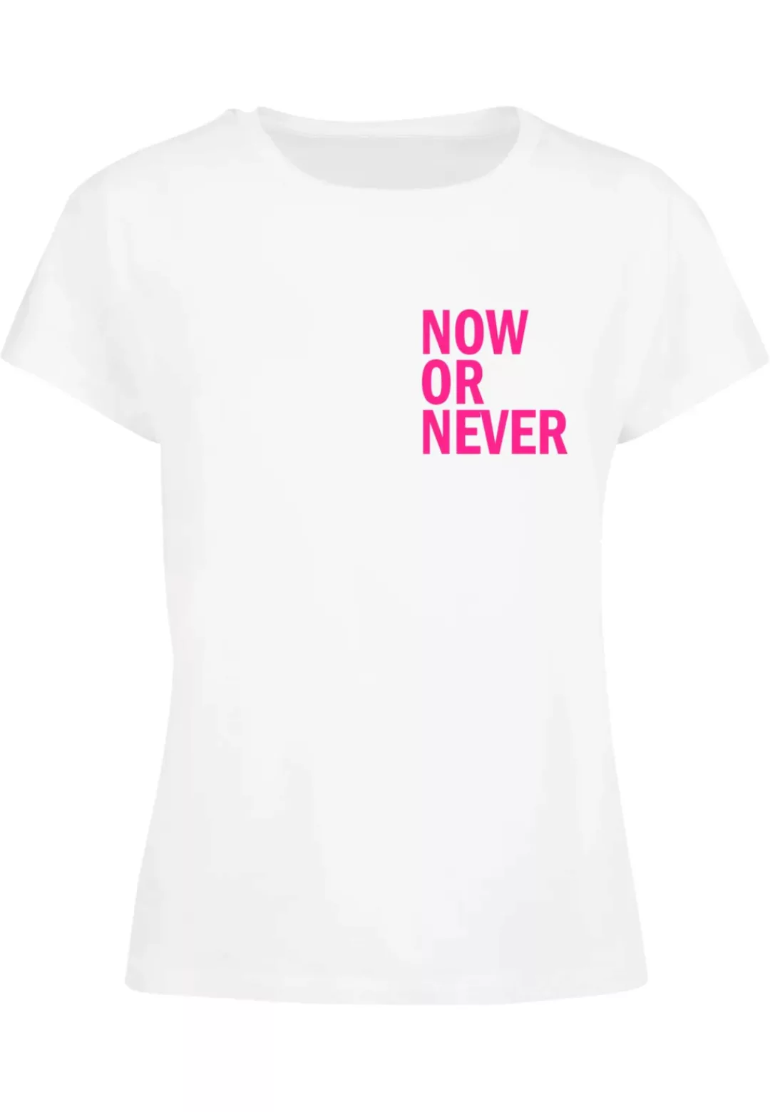 Merchcode T-Shirt "Merchcode Damen Ladies Now Or Never Box Tee" günstig online kaufen