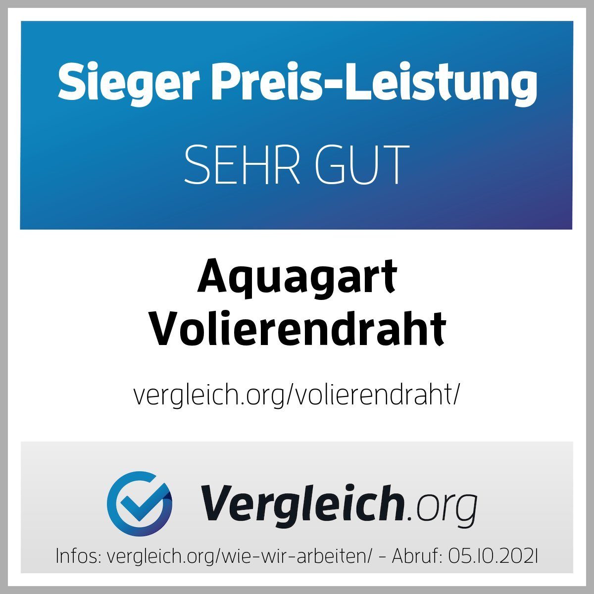 Aquagart Volierendraht 25m x 1m Volierendraht günstig online kaufen