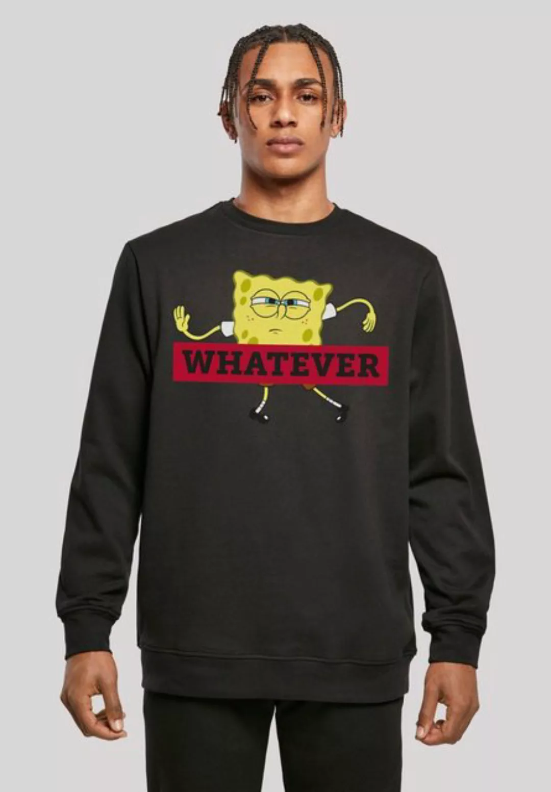 F4NT4STIC Sweatshirt Spongebob Schwammkopf WHATEVER Print günstig online kaufen