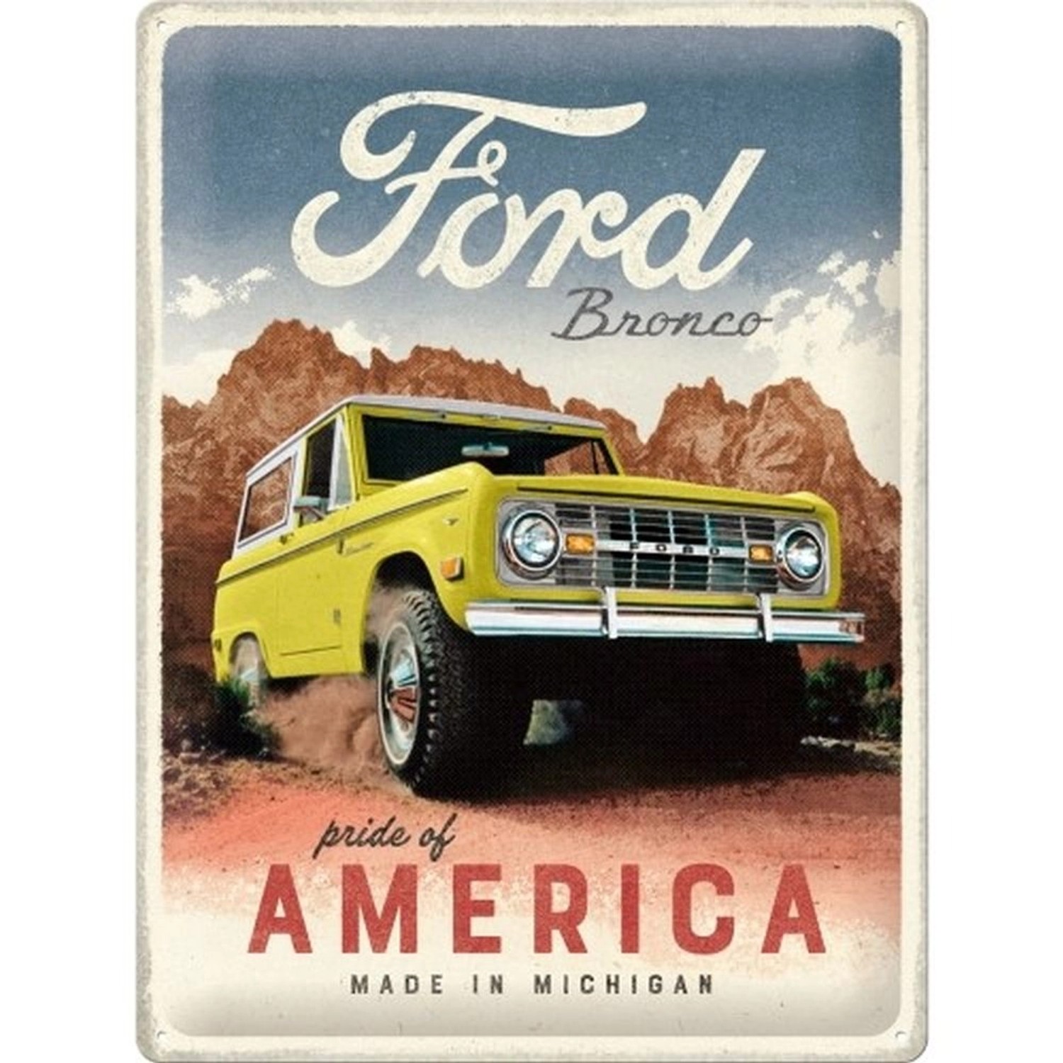 Nostalgic-Art Blechschild 30 x 40 cm - Ford - Bronco Pride of America - Spe günstig online kaufen