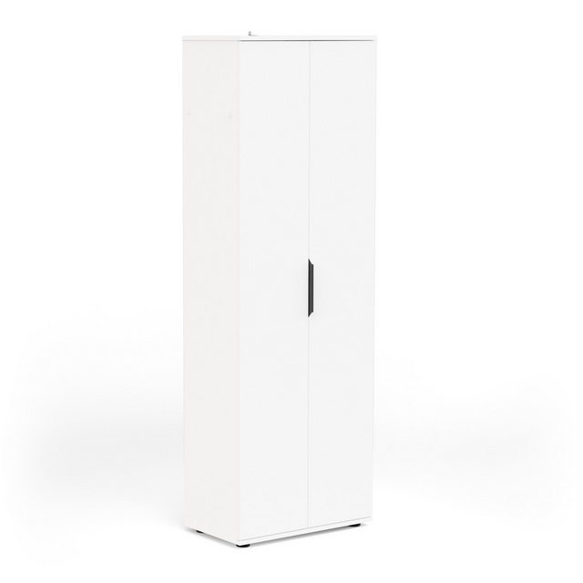 freiraum Mehrzweckschrank CYRANO in Matt weiß - 60,5x180x35cm (BxHxT) günstig online kaufen