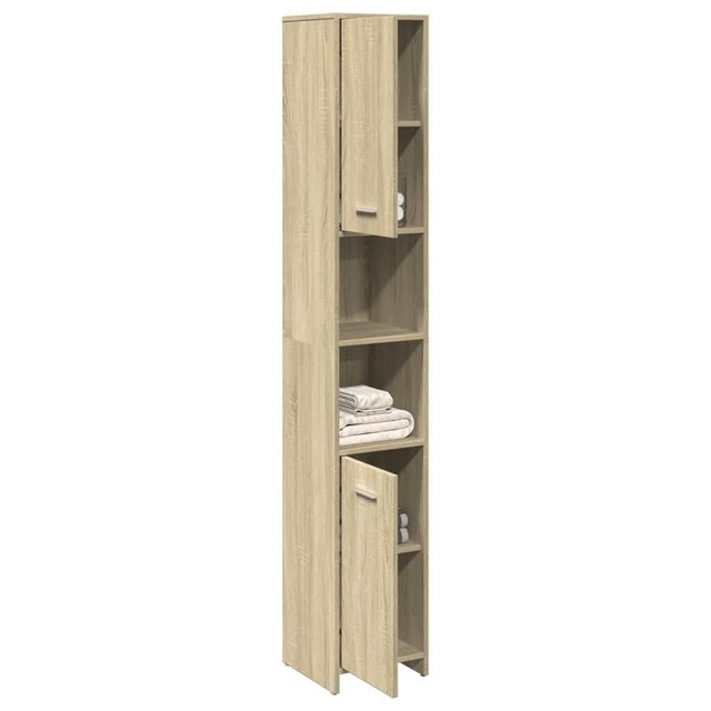 vidaXL Schrankmodule Badezimmerschrank Sonoma-Eiche 30x30x183,5 cm Holzwerk günstig online kaufen