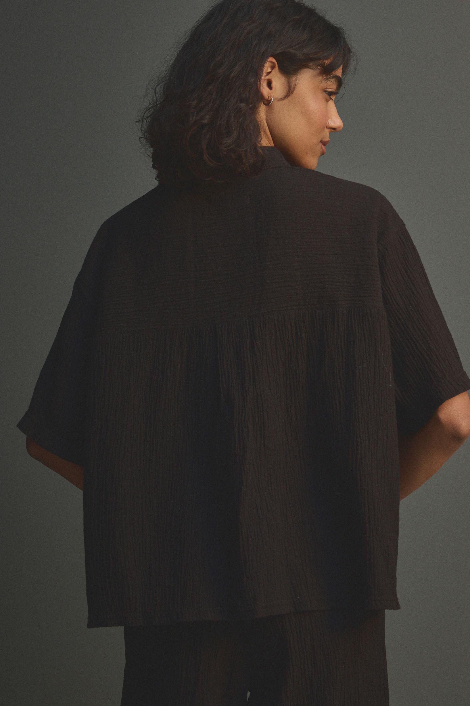 Next Kurzarmhemd Leinenbluse – Petite (1-tlg) günstig online kaufen