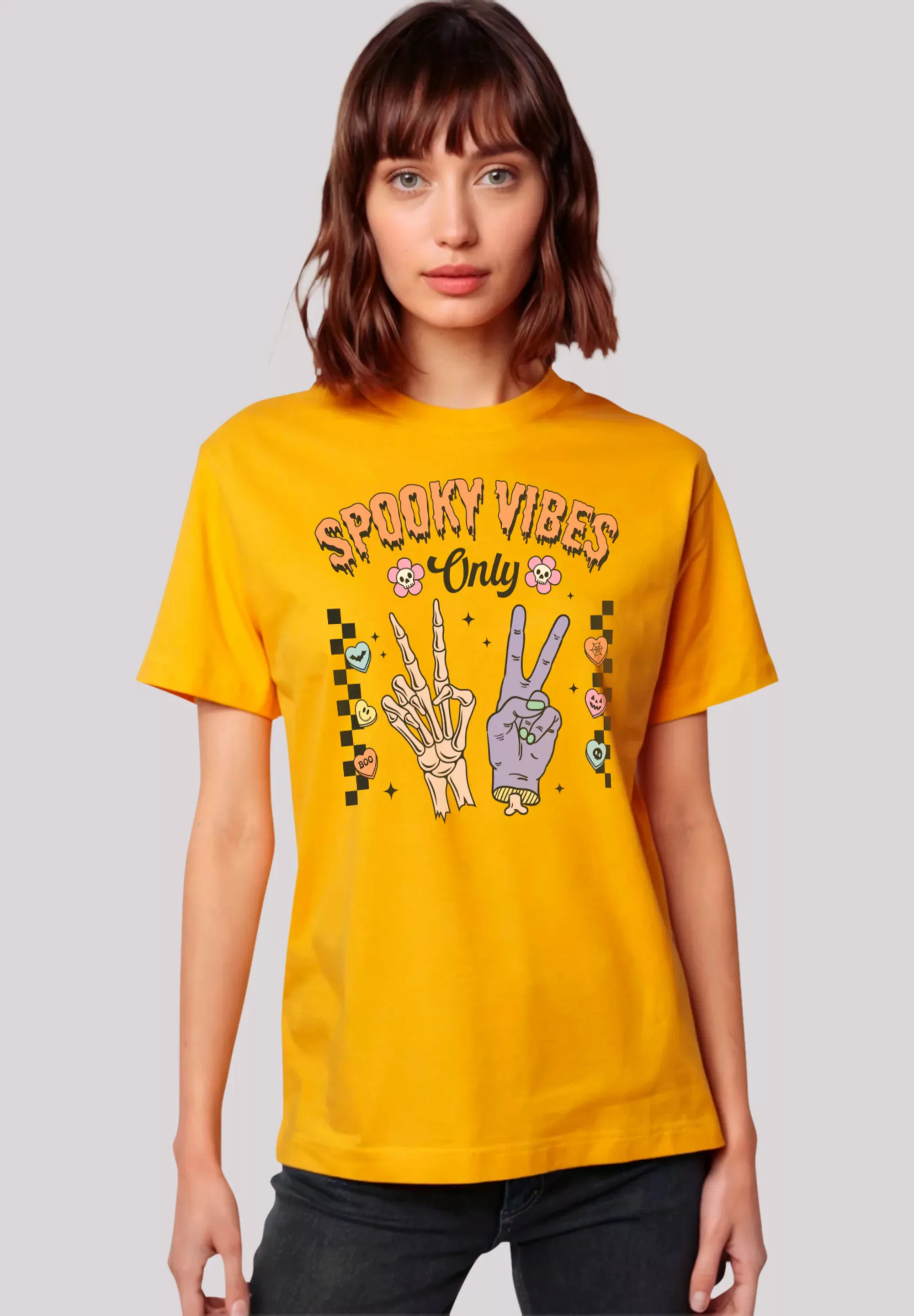 F4NT4STIC T-Shirt "Retro Halloween Spooky Vibes Only", Premium Qualität, Un günstig online kaufen