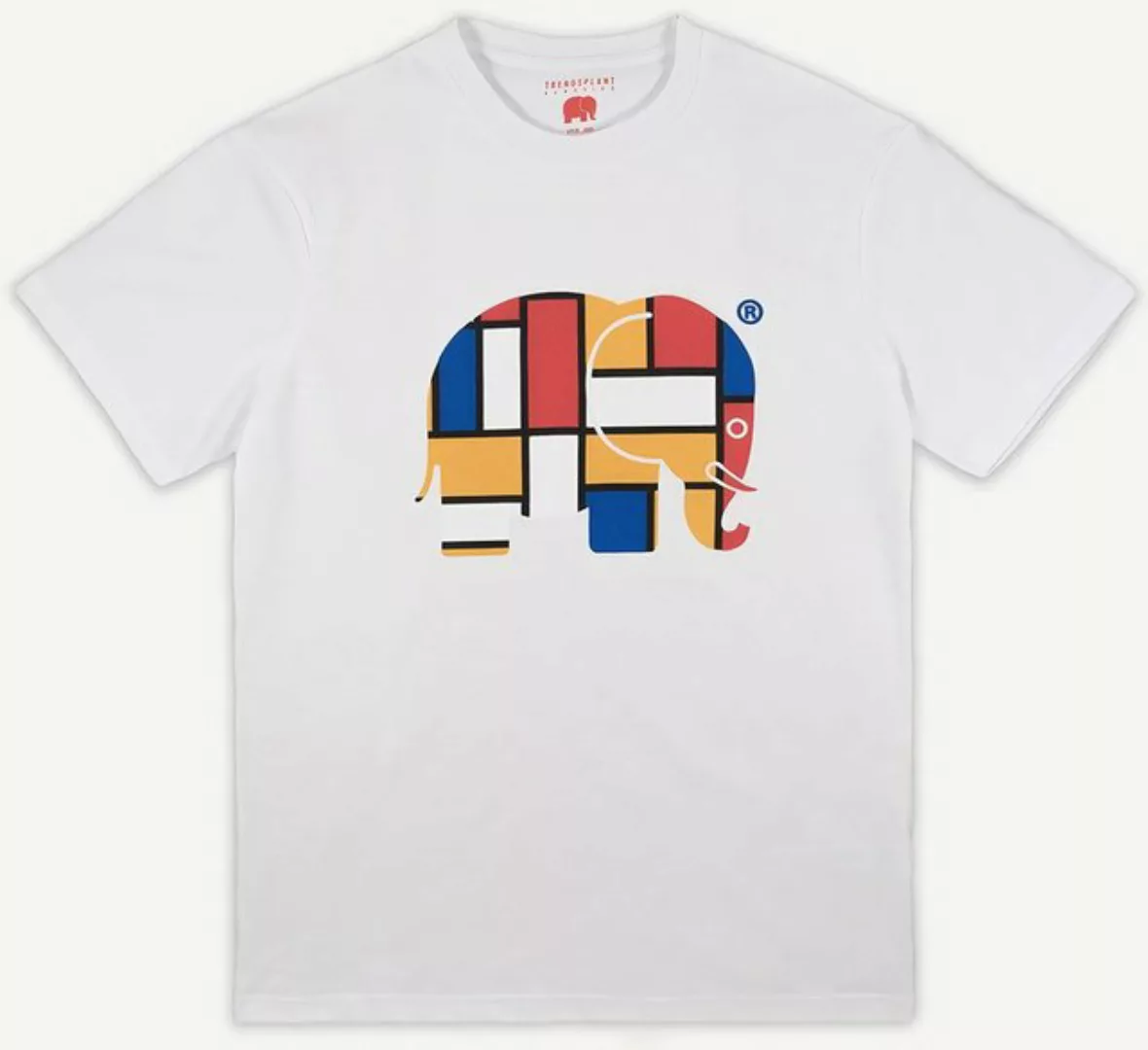 Trendsplant T-Shirt Abstract Organic Classic T-Shirt White günstig online kaufen