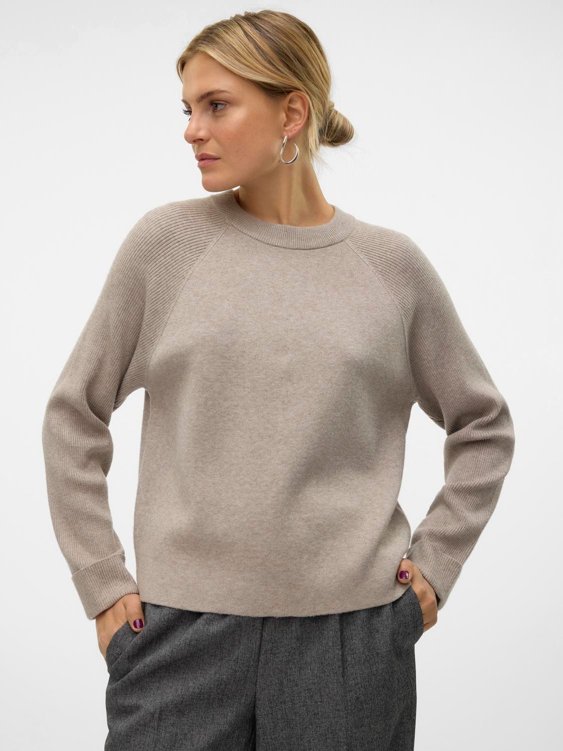Vero Moda Strickpullover VMGOLD MIX LS günstig online kaufen