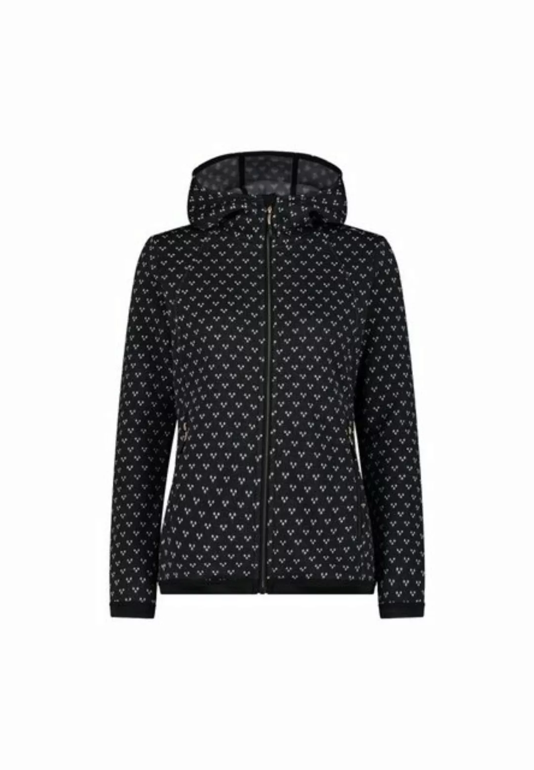 CMP Fleecejacke CMP Damen Knit-Tech Strickjacke mit Jacquard-Gewebe und Kap günstig online kaufen