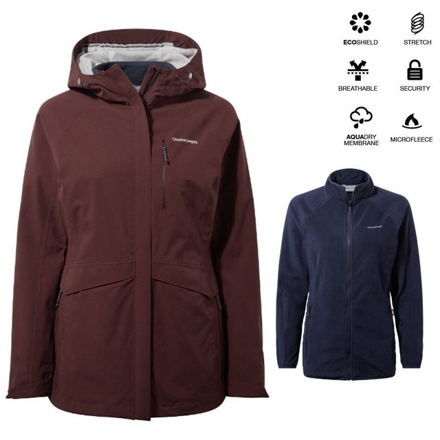 Craghoppers Hardshelljacke Craghoppers - Doppeljacke mit Fleecejacke - Cald günstig online kaufen