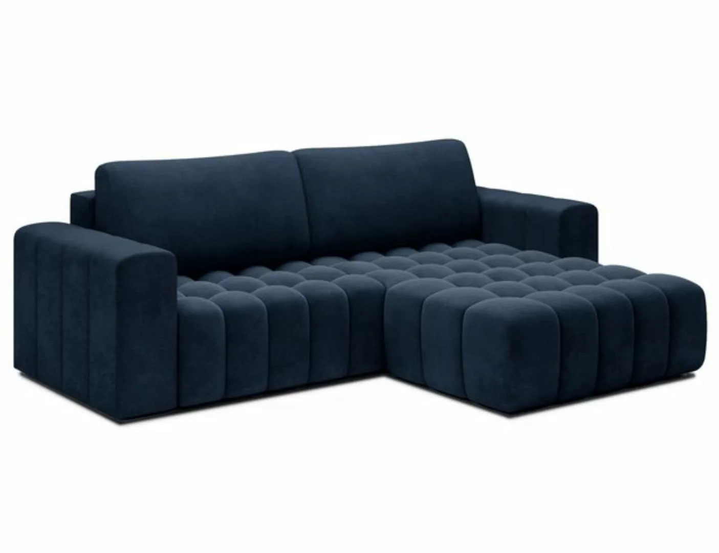 Myhomelando Ecksofa Bonett, mit Schlaffunktion und Bettkasten, Velour-Stoff günstig online kaufen